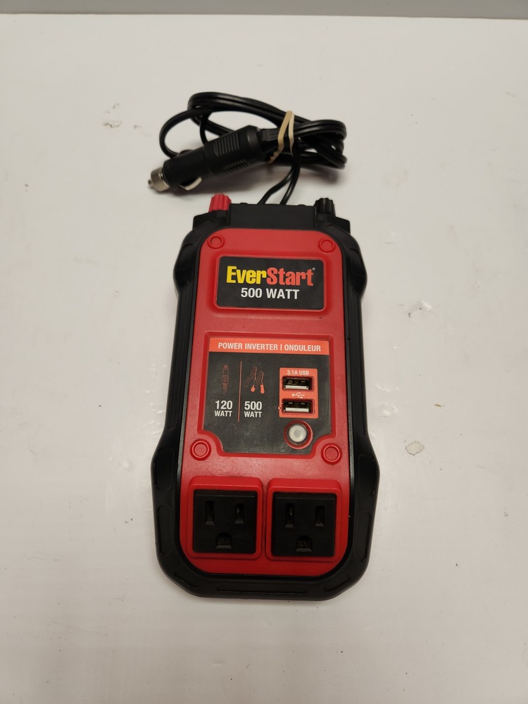 EverStart 500 Watt Inverter with Dual USB Ports Big C Pawn