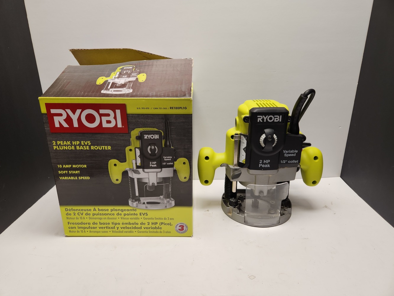 RYOBI 2 PEAK HP PLUNGE ROUTER Big C Pawn