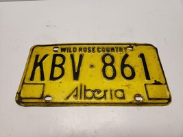 1975-1984 Alberta License Plate