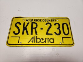 1975-1984 Alberta License Plate