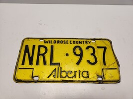 1975-1984 Alberta License Plate