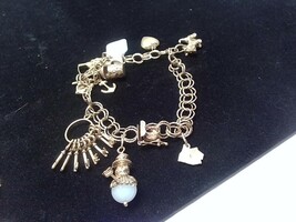  Gold 10K 24.43g Bracelet With Golden Pendants 