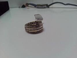  Gold 10K 6.47 Diamond Cluster Ring 