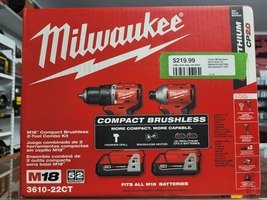 Milwaukee M18 Compact Brushless 2 Tool Combo Kit
