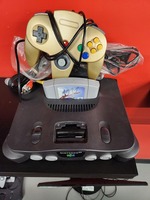 Nintendo 64 with controller and game